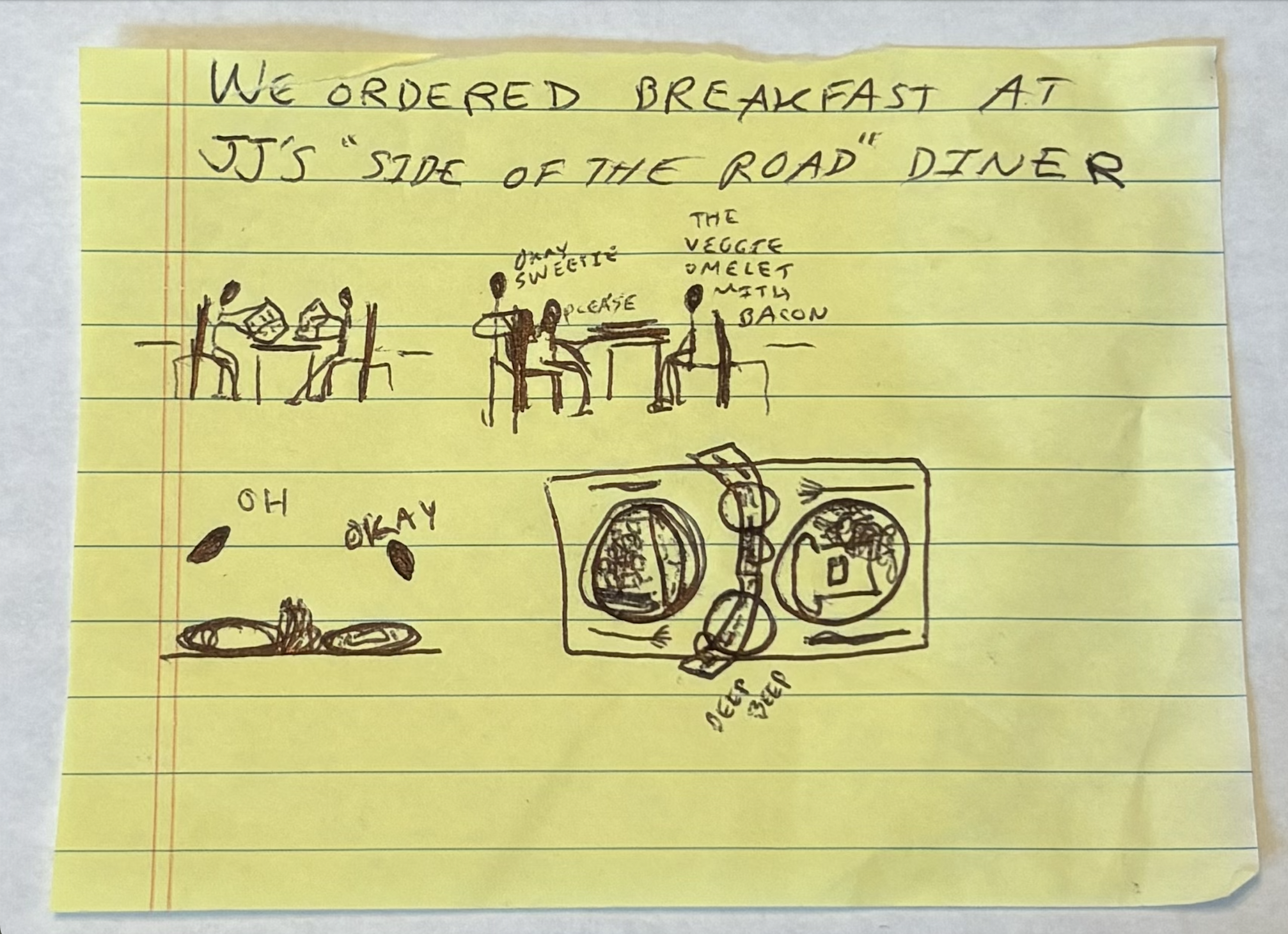 cartoon about a diner